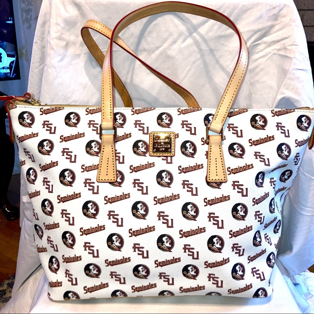 Dooney & Bourke Florida State Zip Top Shopper Tote